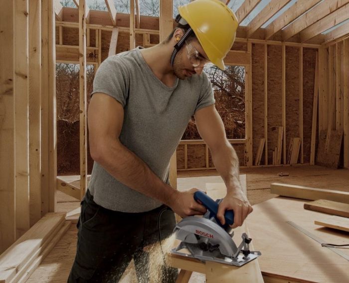 Пила дисковая Bosch GKS 140, 1400Вт, 184мм, 20мм, + пильный диск Eco for wood, 3.7кг