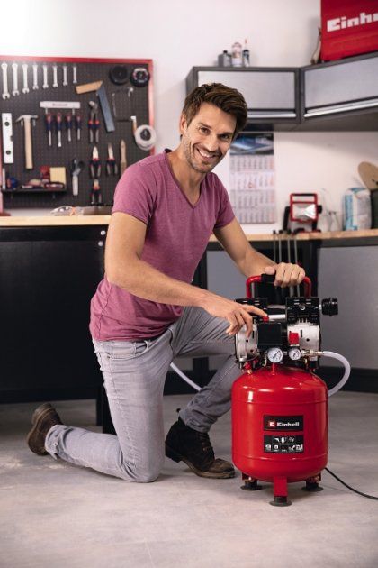 Компресор повітряний Einhell TE-AC 24 Silent, 750Вт, 24л, 135л/хв, 8бар