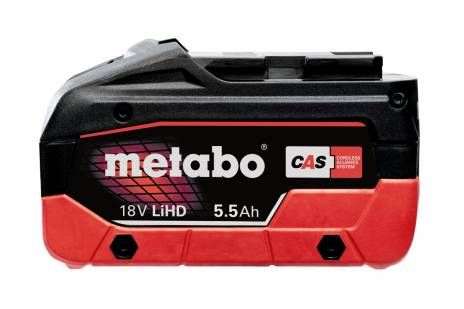 Аккумулятор Metabo LIHD 18В 5.5А·час 0.98кг
