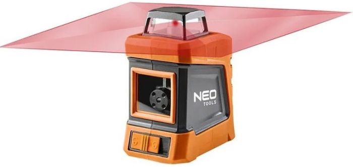 Нивелир лазерный Neo Tools, до 15м, ±0.03мм/м, 360° по вертикали, с футляром и штативом 1.5м, IP54