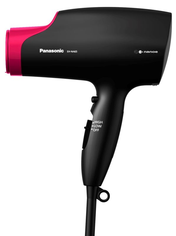 Фен Panasonic, 2000Вт, 4 режими, дифузор, іоніз-я, хол. обдув, чорно-рожевий