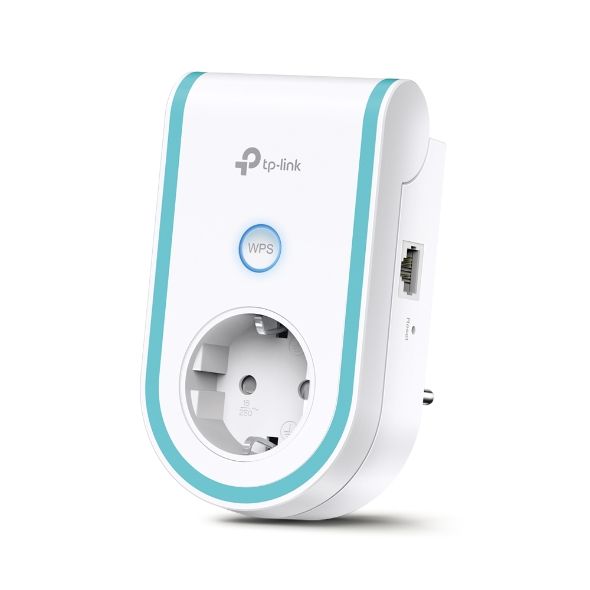 Расширитель покрытия WiFi TP-LINK  AC1200б 1хFE LAN, MESH, Розетка TP-Link RE365