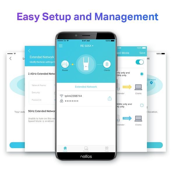 Расширитель покрытия WiFi TP-LINK  AX1500, 1хGE LAN, MESH TP-Link RE505X