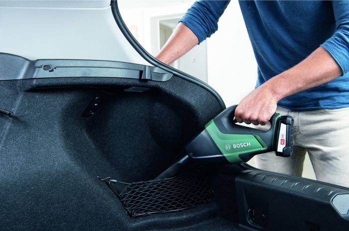 Пилосос професійний акумуляторний Bosch UniversalVac 18 18В акб 1х2.5Ач 9кПа контейнер 0.5л 1.3кг