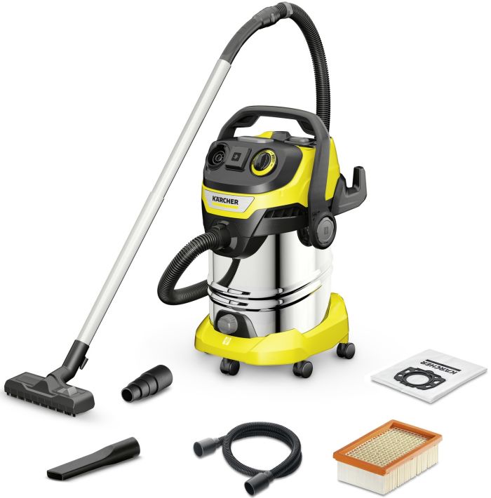 Пылесос профессиональный Karcher WD 6 P V-30/6/22/T, 1300Вт, контейнер 30л, 9.3кг