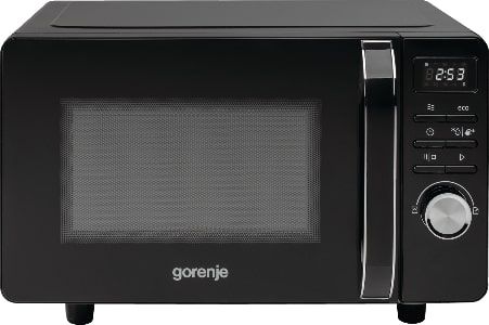 Микроволновая печь Gorenje, 20л, электр. управл., 700Вт, гриль, дисплей, черный