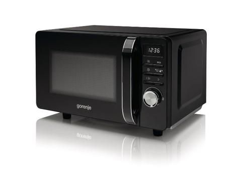 Микроволновая печь Gorenje, 20л, электр. управл., 700Вт, гриль, дисплей, черный