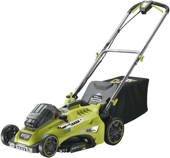 Газонокосилка аккумуляторная Ryobi Max Power RLM36X46H50PG 36В акб 1х5А·ч 46см 45л 20-70мм 17.8кг