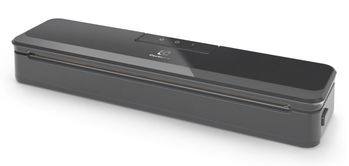Вакууматор Electrolux для рулонов, пакетов и контейнеров, 80Вт, 30см, электронное управл., +10 пакетов, пластик, черный