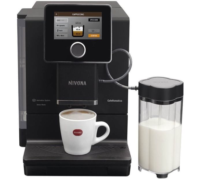 Кавомашина NIVONA CafeRomatica 2.2л, зерно + мелена, автомат.капучинатор, авторецептів - 9, чорний