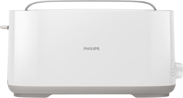 Тостер Philips Daily Collection 1000Вт, 1 отделение, пластик, белый