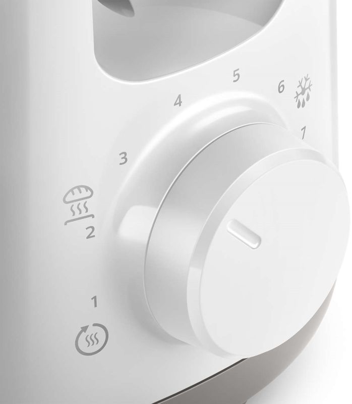 Тостер Philips Daily Collection 1000Вт, 1 отделение, пластик, белый