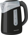 Електрочайник Sencor 1.7л, Strix, пластик, чорний