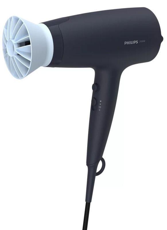 Фен Philips 3000 Series, 2100Вт, 3 режими, дифузор, іоніз-я, хол. обдув, синій