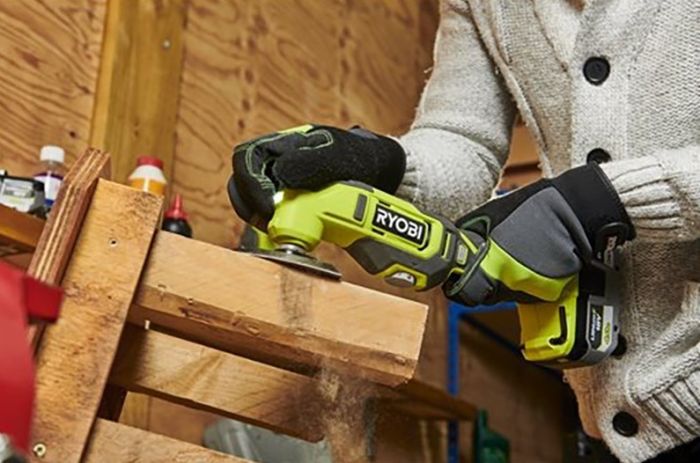 Багатофункціональний інструмент акумуляторний реноватор Ryobi ONE+ RMT18-0 18В 10000-20000об/хв кут коливань 3° 0.9кг без АКБ та ЗП