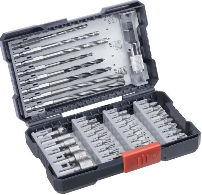 Набір біт і свердл Einhell HSS, 39шт, L-Box, KWB