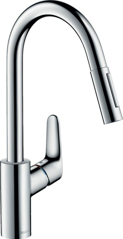 Змішувач для кухні Hansgrohe Focus, довж.виливу - 235мм, витяжний, 1важіль, KM240, хром