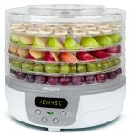 Сушарка для продуктів  Ardesto , 250Вт, піддонів -5x3см, діаметр-32см, макс-70°С, таймер, електр. управління, пластик , білий ARDESTO FDB-5321T
