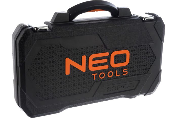 Набір інструментів Neo Tools, набір торцевих головок 1/2", 33шт, CrV