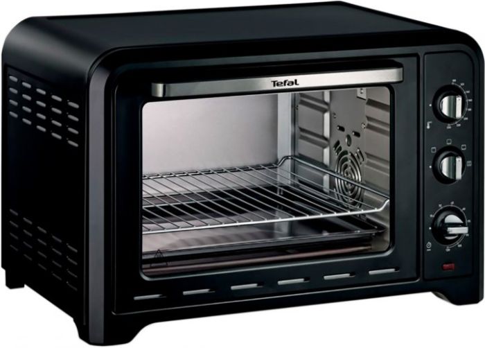 Піч електрична Tefal Optimo, 39л, 2000Вт, механіч., гриль, конвенція, підсвітка всередині, чорна