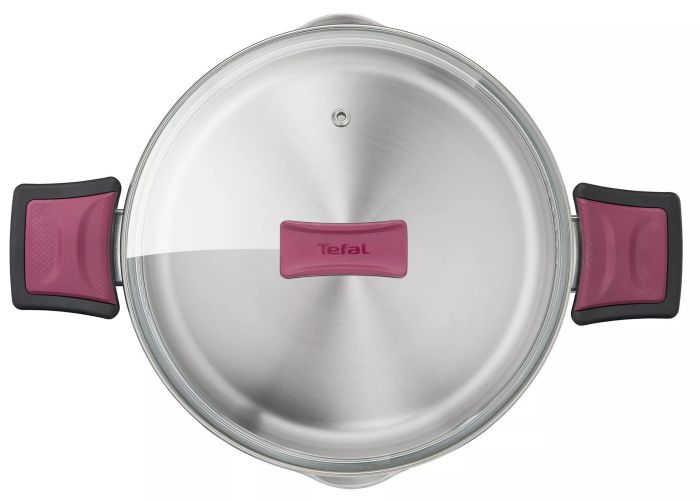Набор посуды Tefal Cook&Clip, 10 предметов, нержавеющая сталь, бакелит, стекло