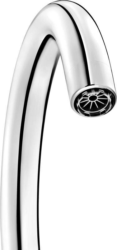 Смеситель Deante для кухни Low pressure, дл.излива - 183мм, поворотный, 1 рычаг, 3-е подкл., хром
