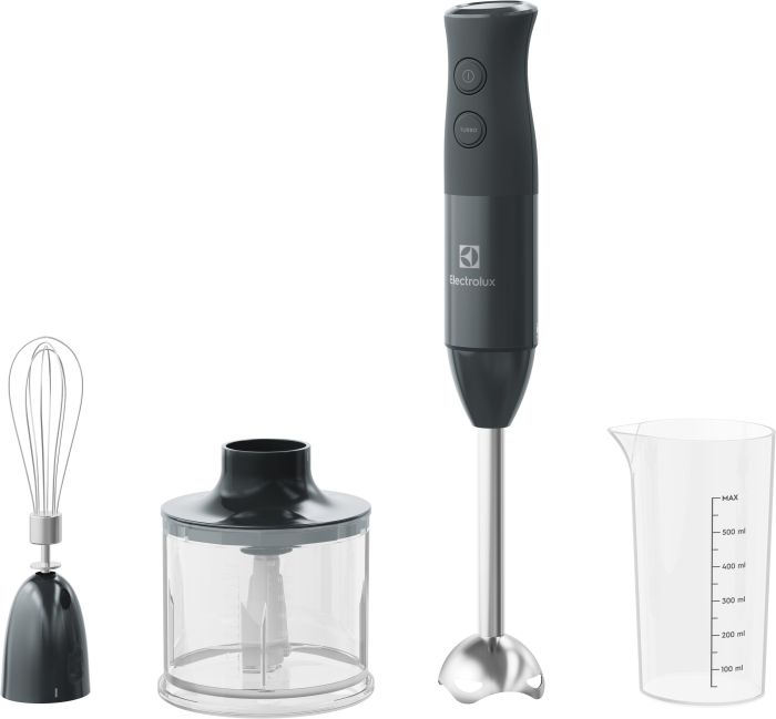 Блендер Electrolux заглибний 600Вт, 3в1, чаша-600мл, чопер, чорний