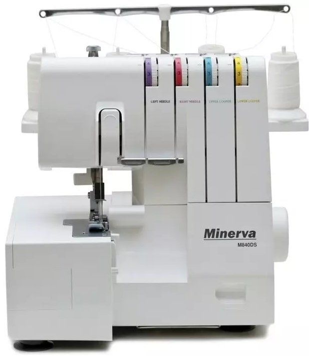 Оверлок MINERVA  , 105Вт, 8 оп., (4, 3-х ниткові шви), білий Minerva M840DS