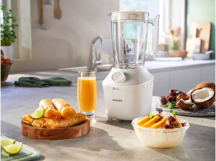 Блендер Philips стаціонарний 3000 series 450Вт, чаша-1900мл, чопер, імпульсний режим, білий