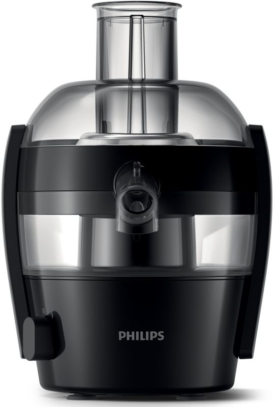 Соковыжималка Philips Viva Collection центробежная 500Вт, чаша-0.5л, жмых-1л, пластик, черный