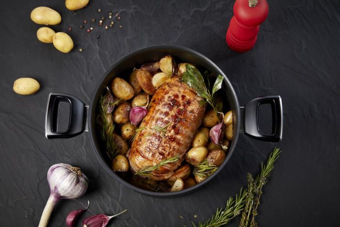 Каструля з кришкою Tefal Unlimited, 24см, 5.3л, алюміній, бакеліт, скло, чорний