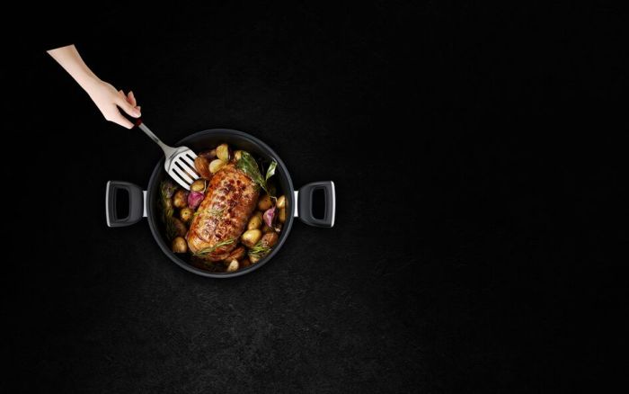 Каструля з кришкою Tefal Unlimited, 24см, 5.3л, алюміній, бакеліт, скло, чорний