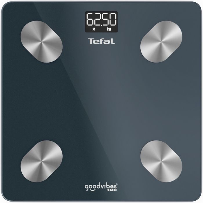 Весы Tefal напольные Smart, 180кг, Bluetooth, AAAx3 в компл, стекло, черный