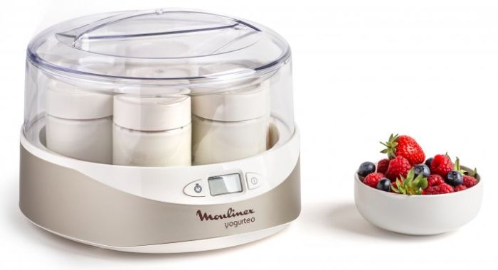 Йогуртница Moulinex Yogurteo 15Вт, стаканов-7х0.16л (стекло), пластик, белый
