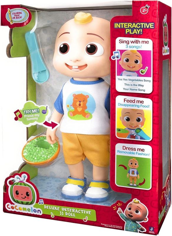 Интерактивная игрушка CoComelon Roto Plush Джей Джей, со звуком
