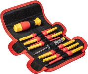 Отвертка Neo Tools, диэлектрическая, сменные отверточные наконечники 10шт, тестер напряжения, SL,PH