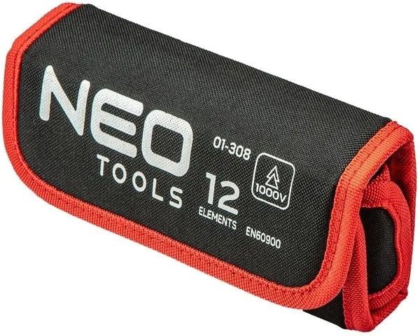 Викрутка Neo Tools діелектрична, змінні викруткові наконечники 10шт, тестер напруги, SL,PH