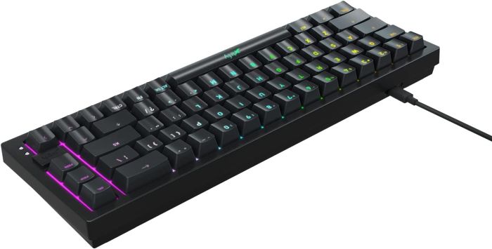 Клавіатура механічна Xtrfy K5 68Key, Kailh Red, USB-A, EN/UA, Hot-swap, RGB, Чорний