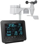 Метеостанция Sencor, внутр/наруж измерение, от сети/CR2032x1+AAx3темп-ра, влажность, время, прогноз погоды, атм. давление, скор. ветра, чёрный