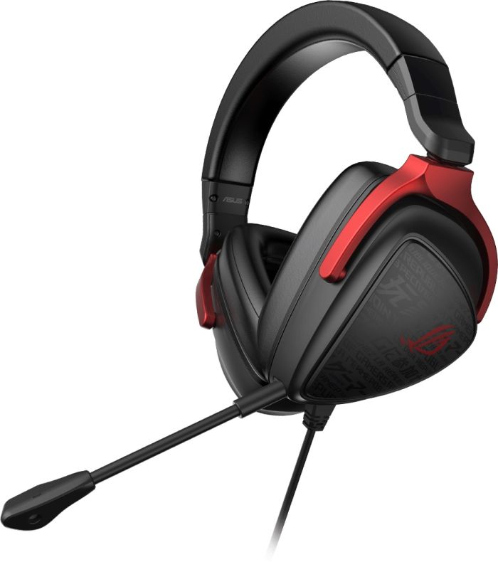 Гарнітура ігрова ASUS ROG Delta S Core, mini-jack/dual 3.5мм, 1.5м/1м, чорно-червоний