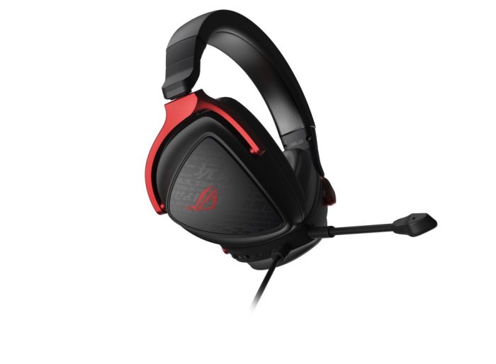 Гарнитура игровая ASUS ROG Delta S Core, mini-jack/dual 3.5мм, 1.5м/1м, чёрно-красный