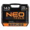Набір інструментів Neo Tools, 143шт, універсальний, CrV та S2