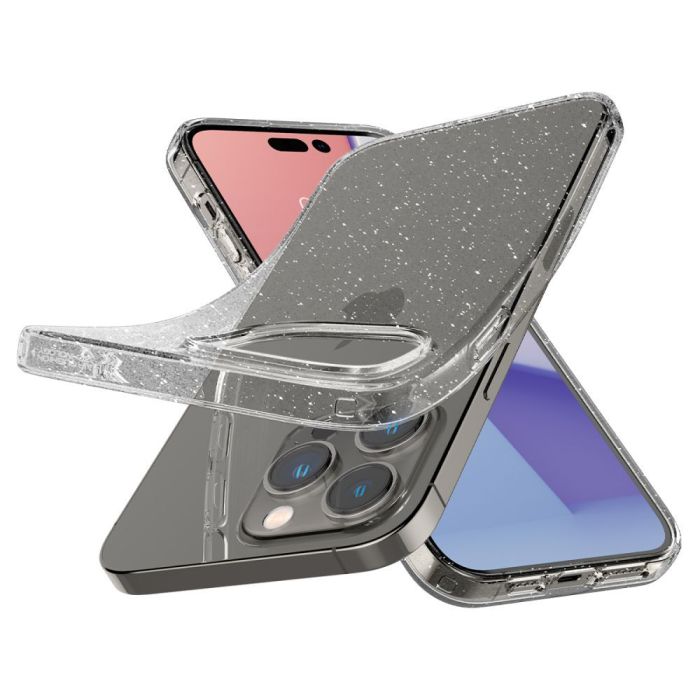Чехол Spigen для iPhone 14 Pro, Liquid Crystal Glitter, Crystal Quartz