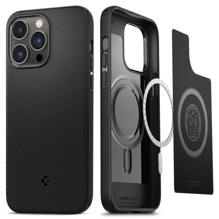 Чохол Spigen для iPhone 14 Pro, Mag Armor MagFit, Matte Black