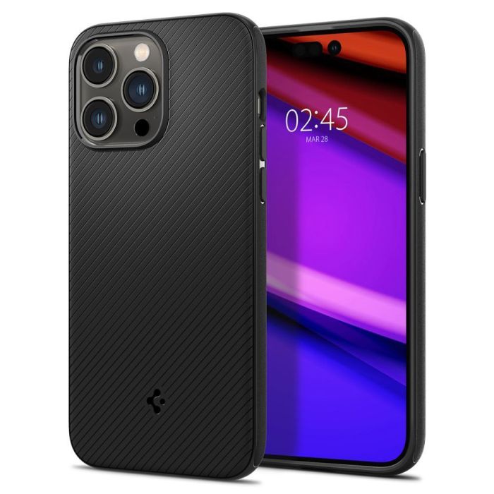 Чохол Spigen для iPhone 14 Pro, Mag Armor MagFit, Matte Black