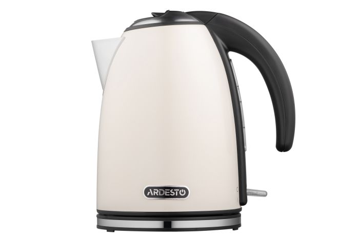 Электрочайник Ardesto 1.7л, Strix, металл, глянец бежевый