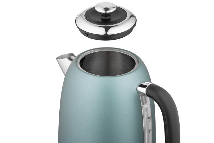 Электрочайник Ardesto Mint Harmony, 1.8л, Strix, металл, мятный матовый