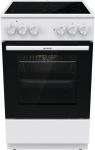 Плита Gorenje електрична склокерамічна, 62л, конвекція, 50x60см, білий