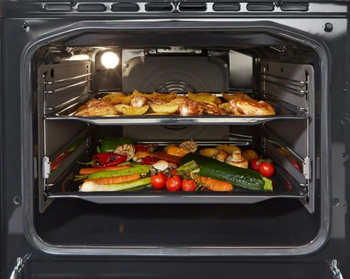 Плита Gorenje електрична склокерамічна, 70л, 50x60см, дисплей, програматор, сірий