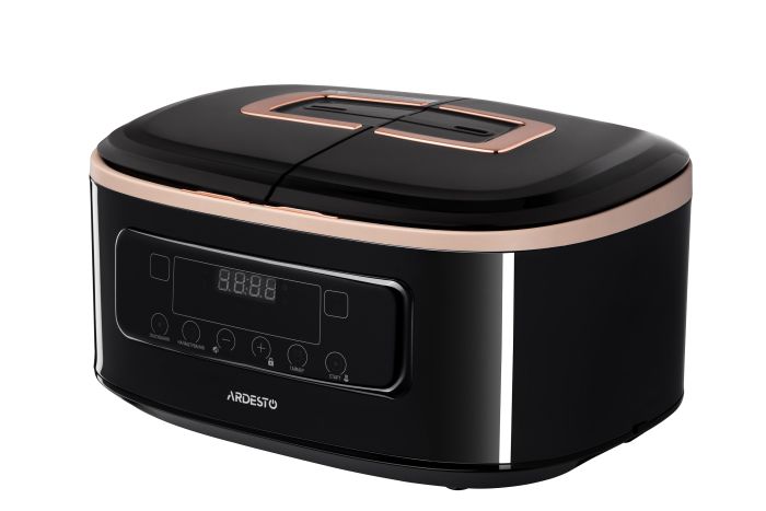 Мультиварка ARDESTO, 900Вт, чаша-2х1.5л, електронне керув., 2 чаші, пластик, чорний